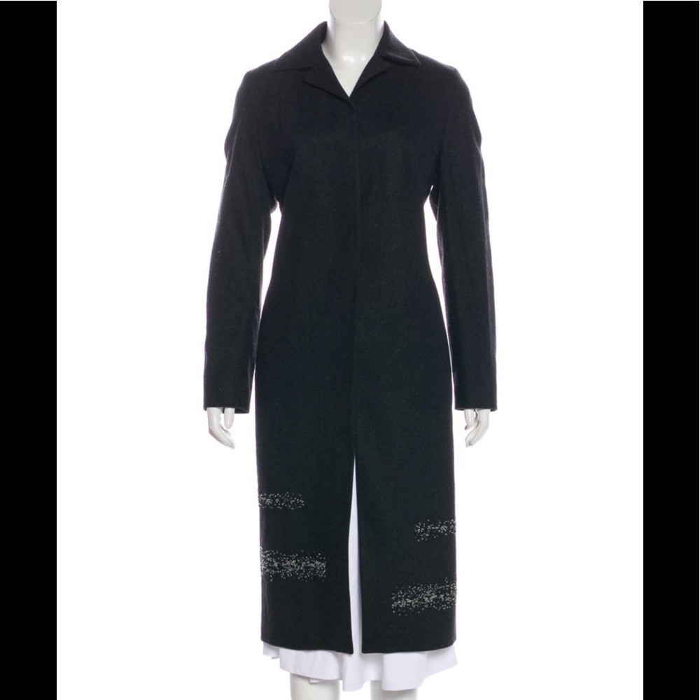 Karen Millen Virgin Wool Cashmere Coat, Size 6/Medium